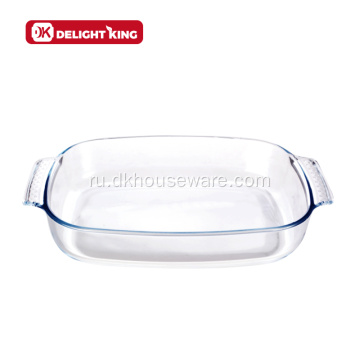 Посуда для духовки Безопасная стеклянная посуда для выпечки с ручкой